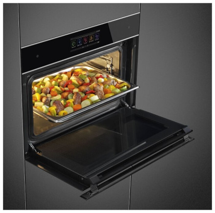 Электрический духовой шкаф smeg SF4606WVCPNX Электрический духовой шкаф smeg SF4606WVCPNX