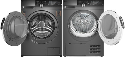 Комплект стиральная и сушильная машина Weissgauff WM 59412 DC Inverter Steam Silver + WD 599 DC Inverter Heat Pump Silver Комплект стиральная и сушильная машина Weissgauff WM 59412 DC Inverter Steam Silver + WD 599 DC Inverter Heat Pump Silver