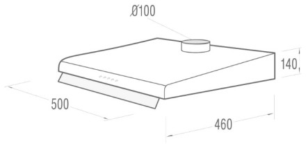 Подвесная вытяжка Gorenje DU 5446 W Подвесная вытяжка Gorenje DU 5446 W