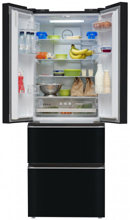Холодильник Tesler RFD-361I BLACK GLASS