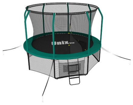 Каркасный батут Unix Line 10ft Supreme 305х305х241 см