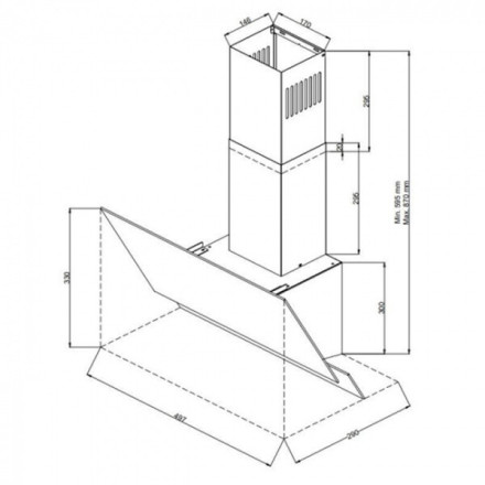 Каминная вытяжка Zigmund Shtain K 145.6 W Каминная вытяжка Zigmund Shtain K 145.6 W