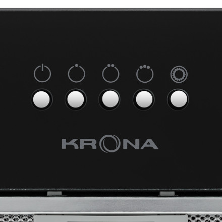 Встраиваемая вытяжка Krona Luisa 600 Glass Black PB