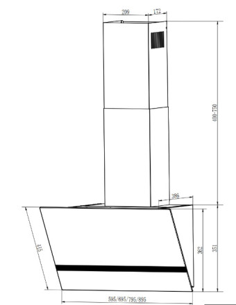 Вытяжка Elikor RISE 50 WH белый (243075)