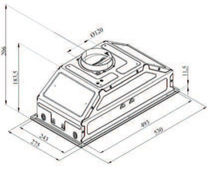 Встраиваемая вытяжка Darina Built in M605X Встраиваемая вытяжка Darina Built in M605X
