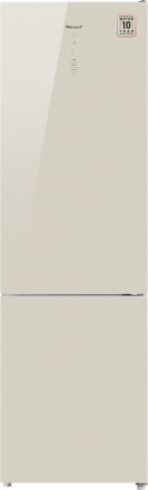 Холодильник Weissgauff WRK 2000 D Full NoFrost Inverter Beige Glass