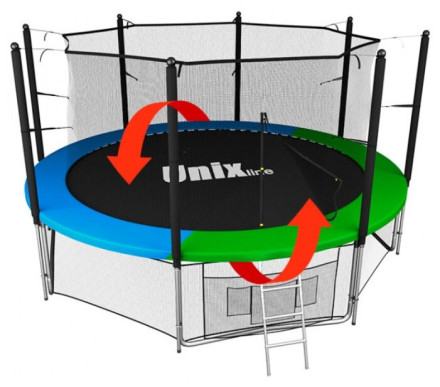 Каркасный батут Unix Line 14 ft Classic (inside) 427х427х269 см