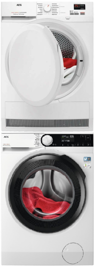 Комплект стиральная и сушильная машина AEG LFR61844BE + T6DB40370 Комплект стиральная и сушильная машина AEG LFR61844BE + T6DB40370