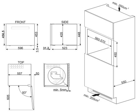 Встраиваемый винный шкаф smeg CVI318RWX2