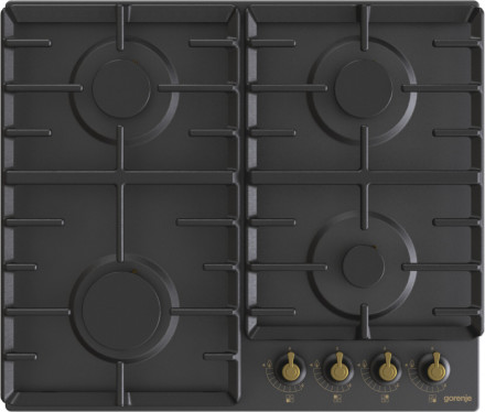 Встраиваемая газовая варочная поверхность Gorenje G642CLB Встраиваемая газовая варочная поверхность Gorenje G642CLB