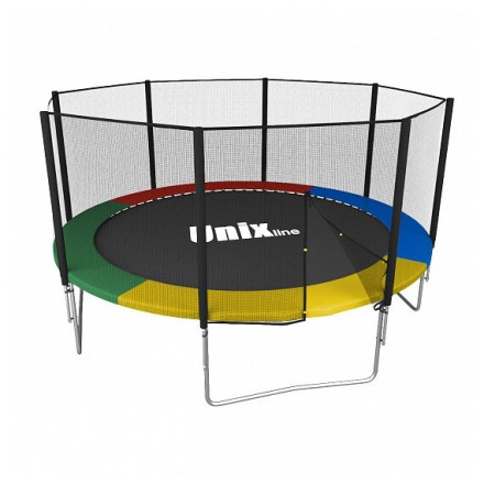 Каркасный батут Unix Line 10ft Simple (outside) 305х305х241 см