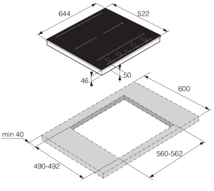 Электрическая варочная панель Asko HID654GC