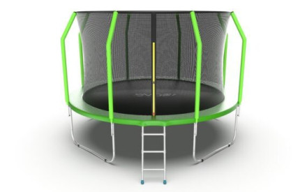 Батут Evo Jump Cosmo 12ft Green Lowernet + сетка