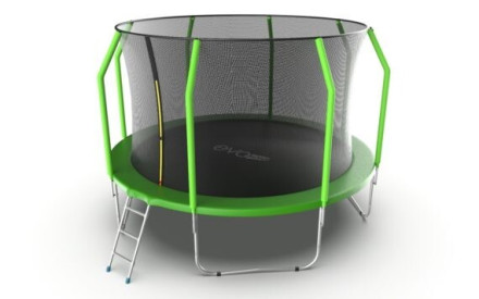 Батут Evo Jump Cosmo 12ft Green Lowernet + сетка