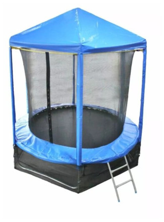 Каркасный батут Optifit Like 8ft с крышей 244х244х230 см