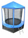 Каркасный батут Optifit Like 8ft с крышей 244х244х230 см