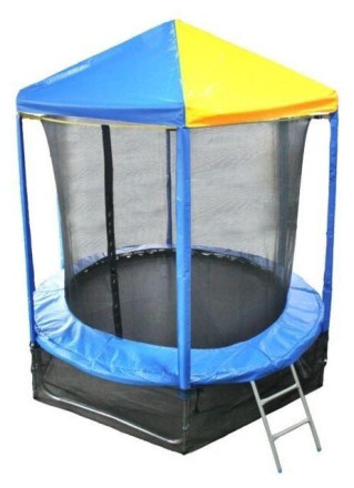Каркасный батут Optifit Like 8ft с крышей 244х244х230 см