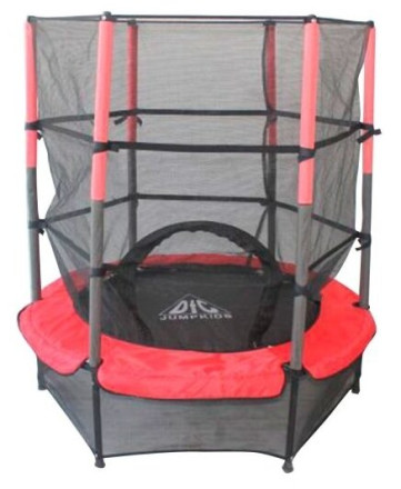 Каркасный батут DFC Jump Kids 55" (пружины амортизирующий трос) 137х137х165 см