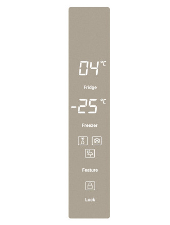 Холодильник Tesler RCD-482I BEIGE GLASS Холодильник Tesler RCD-482I BEIGE GLASS