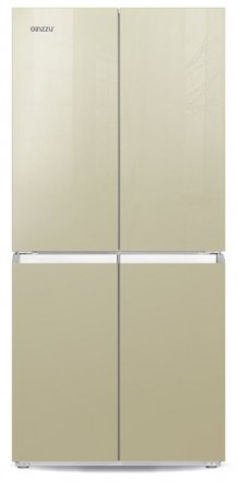 Холодильник Ginzzu NFK-425 Gold glass