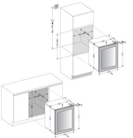 Винный шкаф DUNAVOX DAV-32.81DW.TO Винный шкаф DUNAVOX DAV-32.81DW.TO