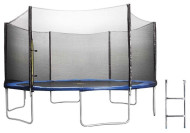 Каркасный батут DFC Trampoline Fitness 14FT-TR-E с лестницей 427х427х269 см