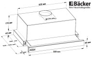 Встраиваемая вытяжка Backer TH-50B-2M80-BG