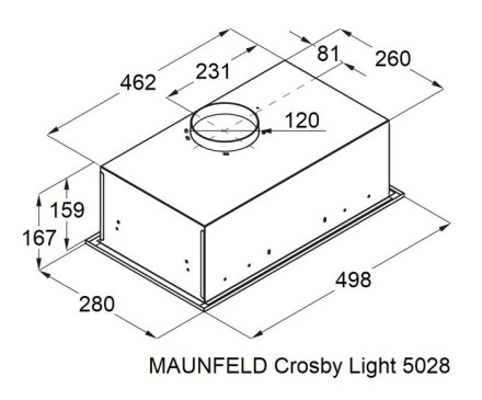 Вытяжка Maunfeld Crosby Light 5028, черный Вытяжка Maunfeld Crosby Light 5028, черный