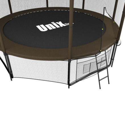 Батут Unix Line 10 ft outside black/brown Батут Unix Line 10 ft outside black/brown