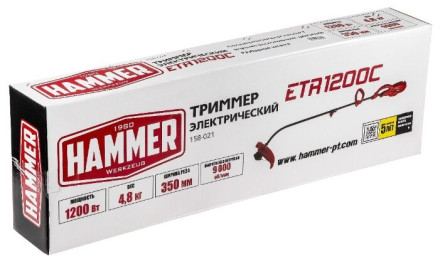 Триммер электрический Hammer ETR1200C Триммер электрический Hammer ETR1200C