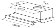 Встраиваемая вытяжка MAUNFELD VS Light Glass 60 белое стекло Встраиваемая вытяжка MAUNFELD VS Light Glass 60 белое стекло