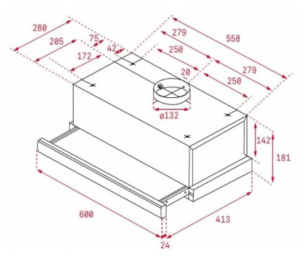 Встраиваемая вытяжка TEKA WISH Easy TL 6310 WH (40474251)