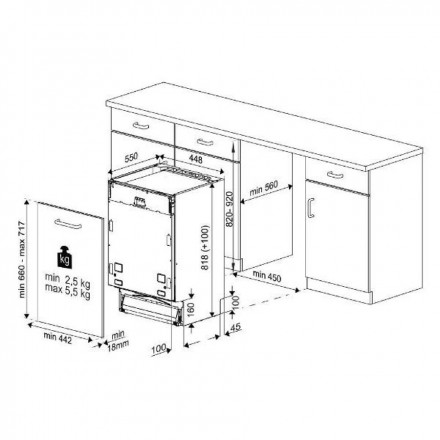 Встраиваемая посудомоечная машина Indesit DIS 1C50