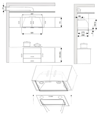 Вытяжка Exiteq EX-1446 white Вытяжка Exiteq EX-1446 white