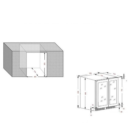 Винный шкаф CLIMADIFF CBU40D1B Винный шкаф CLIMADIFF CBU40D1B