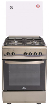 Газовая плита De luxe 606040.24г 000 (кр) ЧР нерж Газовая плита De luxe 606040.24г 000 (кр) ЧР нерж