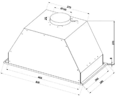 Встраиваемая вытяжка Schaub Lorenz SLD EL 5210 Встраиваемая вытяжка Schaub Lorenz SLD EL 5210