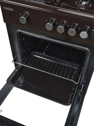 Газовая плита Stenfeld T641G-02 коричневый Газовая плита Stenfeld T641G-02 коричневый