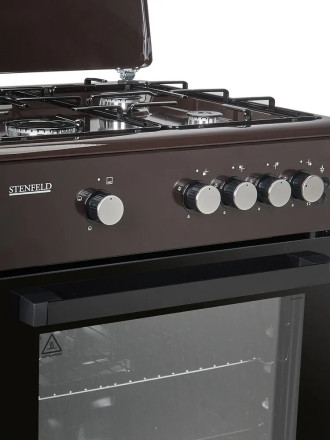 Газовая плита Stenfeld T641G-02 коричневый Газовая плита Stenfeld T641G-02 коричневый