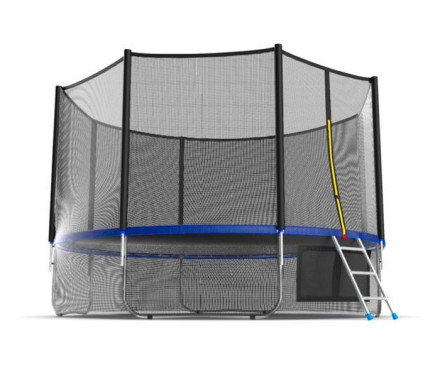 Батут Evo Jump External 12ft Blue Lowernet + сетка Батут Evo Jump External 12ft Blue Lowernet + сетка