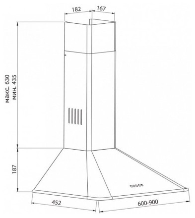 Каминная вытяжка Korting KHC 6639 RN Каминная вытяжка Korting KHC 6639 RN
