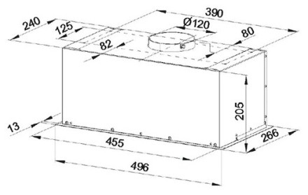 Встраиваемая вытяжка Konigin FlatBox Inox 50 Встраиваемая вытяжка Konigin FlatBox Inox 50