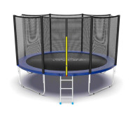 Батут Evo Jump External 12ft Blue с внешней сеткой и лестницей Батут Evo Jump External 12ft Blue с внешней сеткой и лестницей