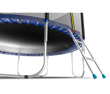 Батут Evo Jump External 12ft Blue с внешней сеткой и лестницей