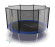 Батут Evo Jump External 12ft Blue с внешней сеткой и лестницей