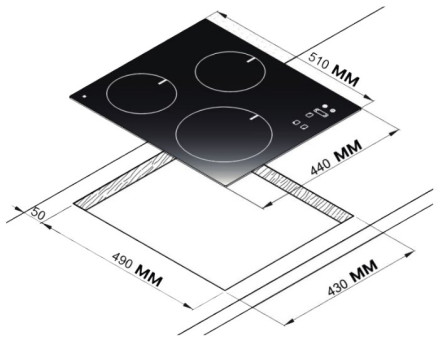 Варочная панель Korting HI 42031 B