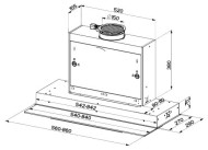 Встраиваемая вытяжка Faber SWIFT X/WH GLASS A90