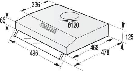 Вытяжка Gorenje WHU 529 EW/M Вытяжка Gorenje WHU 529 EW/M