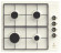 Газовая варочная панель LEX GVE 6044-1 C IV