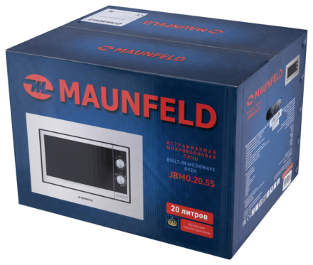 Микроволновая печь встраиваемая MAUNFELD JBMO.20.5S Микроволновая печь встраиваемая MAUNFELD JBMO.20.5S